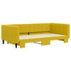 vidaXL Sof&aacute; cama nido terciopelo amarillo 100x200 cm