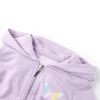Sudadera infantil con capucha lila 116