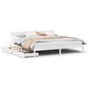 vidaXL Cama sin colch&oacute;n madera maciza de pino blanca 180x200 cm