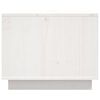 vidaXL Mesa de centro madera maciza de pino blanco 80x50x40 cm