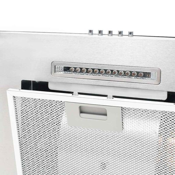 vidaXL Campana extractora de pared 60 cm acero inoxidable 756 m³/h LED