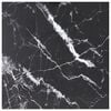 vidaXL Tablero mesa dise&ntilde;o m&aacute;rmol vidrio templado negro 80x80 cm 6 mm