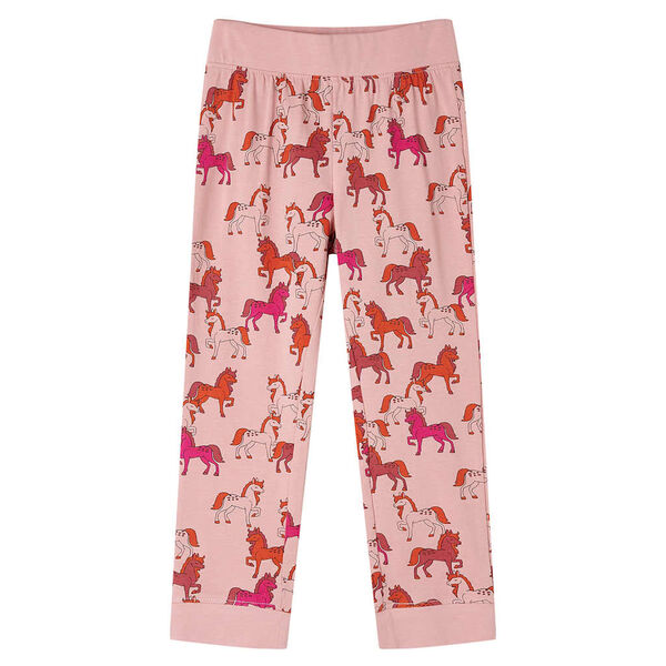 Pijama infantil de manga larga rosa claro 92