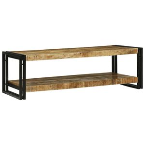 vidaXL Mesa de Caf&eacute; Marr&oacute;n 120 x 50 x 38 cm Madera de mango maciza