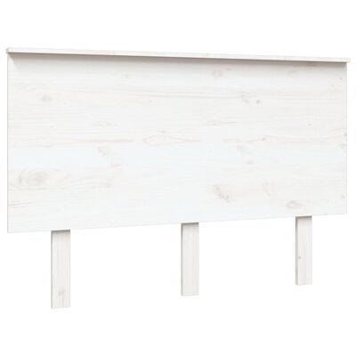 vidaXL Cabecero de cama madera maciza de pino blanco 124x6x82,5 cm