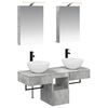 vidaXL Juego de Muebles de Ba&ntilde;o 5 uds. Gris Hormig&oacute;n