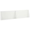 vidaXL Muro de Contenci&oacute;n 2 uds. 80 x 12 x 40 cm Acero Blanco