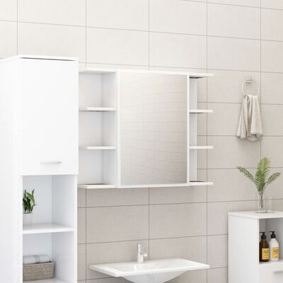 vidaXL Juego de muebles de baño 3 pzas madera de ingeniería blanco
