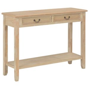vidaXL Mesa consola de madera 110x35x80 cm