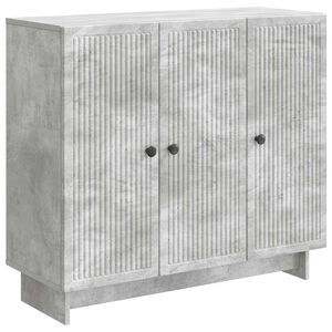 vidaXL Aparador Gris Hormig&oacute;n 89 x 34,5 x 80 cm Madera de Ingenier&iacute;a