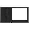 vidaXL Mueble de TV de madera de roble negro 60x24x32 cm