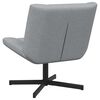 vidaXL Silla giratoria Gris Claro 63 x 75 x 76 cm tela