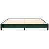 vidaXL Estructura cama sin colch&oacute;n terciopelo verde oscuro 160x200 cm