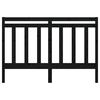 vidaXL Cabecero de cama madera maciza de pino negro 156x4x100 cm