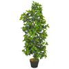 vidaXL Planta artificial &aacute;rbol de laurel con macetero 120 cm verde