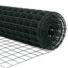 vidaXL Valla con Poste Verde 0,4 x 25 m Acero y PVC