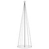 vidaXL &Aacute;rbol de Navidad forma de cono 330 LED blanco c&aacute;lido 100x300 cm
