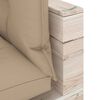 vidaXL Muebles de jard&iacute;n de palets 5 pzas con cojines madera de pino