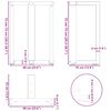 vidaXL Patas para mesa de comedor en forma de T (2 unidades), antracita, 60 x 35 x (72-73) cm, acero