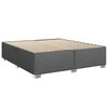 vidaXL Cama sin colch&oacute;n tela gris oscuro 200x200 cm