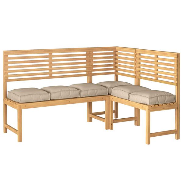 vidaXL Coj&iacute;n 6 pcs Taup&eacute; 40 x 40 x 8 cm Tela Oxford