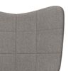 vidaXL Sill&oacute;n de relax de tela gris taupe