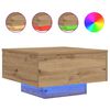 vidaXL Mesa de Caf&eacute; Roble artisan 55 x 55 x 31 cm Madera de ingenier&iacute;a