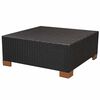 vidaXL Muebles de jardín y cojines 8 piezas ratán sintético negro