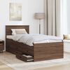 vidaXL Sof&aacute; cama Roble Marr&oacute;n y Negro 90 x 200 cm Madera de ingenier&iacute;a