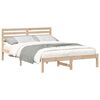 vidaXL Estructura de cama Marr&oacute;n 140 x 220 cm Madera de pino macizo