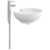 vidaXL Lavabo de ba&ntilde;o Cromado 44 x 44 x 16 cm Metal