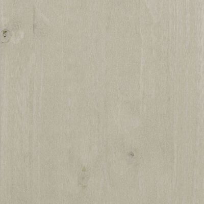 vidaXL Mesita de noche HAMAR madera maciza de pino blanca 40x35x62 cm
