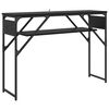 vidaXL MesaConsola Roble Negro Madera de ingenier&iacute;a 105x30x75cm