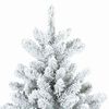 vidaXL Árbol de Navidad artificial plegable cubierto de nieve 210 cm