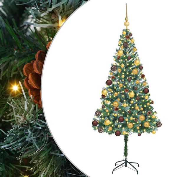 vidaXL &Aacute;rbol de Navidad artificial Verde 180 cm PVC y acero