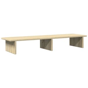 vidaXL Soporte de pantalla madera ingenier&iacute;a roble Sonoma 100x27x15 cm