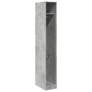 vidaXL Armario de madera de ingenier&iacute;a gris hormig&oacute;n 30x50x200 cm