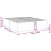vidaXL Estructura cama sin colch&oacute;n cuero sint&eacute;tico capuchino 180x200cm