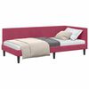 vidaXL Estructura de cama en esquina Rojo vino 100 cm x 200 cm