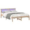 vidaXL Estructura de cama Marr&oacute;n 120 x 190 cm Madera de pino macizo