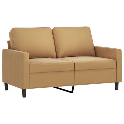 vidaXL Juego de sofás con cojines 3 piezas terciopelo marrón