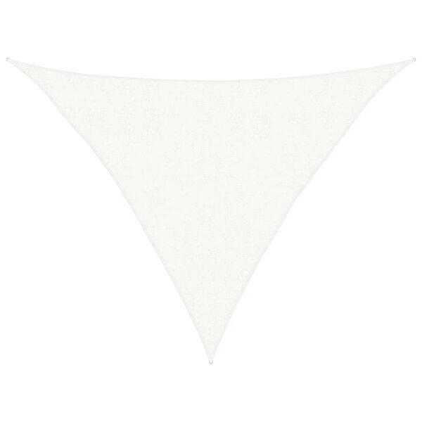 vidaXL Toldo de vela blanco HDPE 160 g/m&sup2; 2,5x2,5x3,5 m