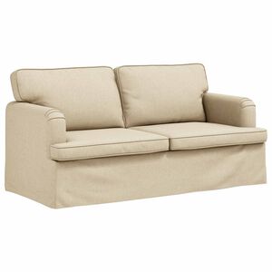 vidaXL Sof&aacute; Crema 162 x 80 x 85 cm tela