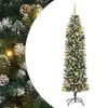 vidaXL &Aacute;rbol Navide&ntilde;o Artificial Delgado con 300 LED Verde y 210 cm