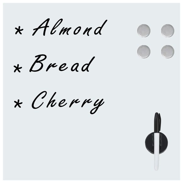 vidaXL Pizarra magn&eacute;tica de pared vidrio 50x50 cm