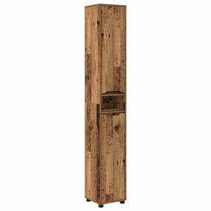 vidaXL Gabinete de Ba&ntilde;o con estante Madera Vieja 30,5 x 30 x 195 cm
