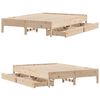 vidaXL Estructura de cama sin colch&oacute;n madera de pino maciza 120x200 cm