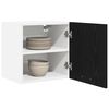 vidaXL Mueble colgante con puerta 2 pcs Roble Negro y 40 x 31 x 40 cm