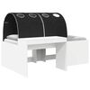 vidaXL Cama con T&uacute;nel 3 uds. Roble Artisian y Negro