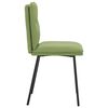 vidaXL Sillas de comedor 4 unidades terciopelo verde claro